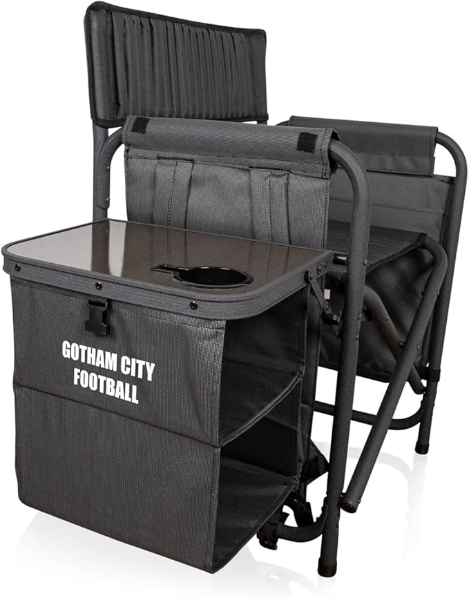 Picnic TIME NFL Unisex-Adult NFL Fusion Camping Chair with Side Table and Soft Cooler, Beach Chair for Adults, Lawn Chair
