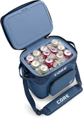 CORE Magnetic Leak Proof Soft Cooler with Waterproof Zipper | Insulated Bag Portable Ice Chest Box | Best Soft Cooler for Food & Beverages for Tailgating, Car Camping, Travel, and Family Beach Picnics