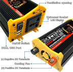 6000W Solar System Kit - 12V to 110V/220V Modified Sine Wave Inverter, 18W Dual USB Solar Panel, 30A Charge Controller for RV, Camping, Off-Grid, Outdoor Power Supply (Black)