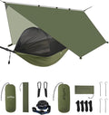 Sunyear Camping Hammock with Net - Double&Single Hammock with House-Like Net- Easy Setup & Pack, Lightweight & Portable, Perfect for Hiking, Backpacking, Outdoor Sleeping