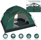 Pop Up Tents for Camping, 2-3 Person Camping Tent 60s Automatic Easy Setup Dome Tent, Waterproof Family Camping Tents, Lightweight Tents for Camping Hiking Backpacking Fishing Hunting