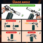 Saker Propane Torch Gun, Adjustable Flame Blow Torch with Safety Lock for BBQ, Grill, Campfire, Searing Steak, Cooking, Charcoal Lighter, DIY, Camping Torch Gift Idea (Propane Tank Not Included)