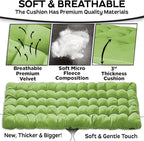 Zone Tech Camping Cot Mattress Pad Premium Quality Outdoor Comfortable Thicker Cotton Sleeping Cot Lightweight Waterproof Bottom Pad Mattress for Adult, Kid
