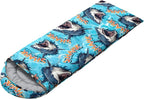 HOSIMA Dear Hunting Pattern Cold Weather Sleeping Bags for Kids Adults,Black Light Weight Waterproof Sleeping Bags for Outdoors Hiking.