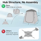 All Weather Proof Pod Sports Tent,Outdoor Weather Tent Sports Pod Pop Up Shelter with Sealed Floor,2-4 Person Clear Tent for Sport Event,Camping,Fishing 8 Sizes & Multicolor