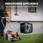 MaXpeedingrods 5500W Inverter Generator,Gas Powered, 86lbs, Electric Start, EPA Compliant, for Mobile Home Yard Garage Woodwork,Wheel & Handle Kit,RV Ready
