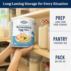 Augason Farms Pasteurized Scrambled Egg Mix Can – Emergency Food Supply, Dehydrated scrambled egg for Baking & Camping - Gluten Free Survival Food with Long Shelf Life - 57 Servings