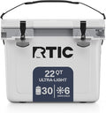 RTIC Ultra-Light 22 Quart Hard Cooler Insulated Portable Ice Chest Box for Drink, Beverage, Beach, Camping, Picnic, Fishing, Boat, Barbecue, 30% Lighter Than Rotomolded Coolers