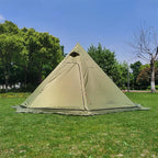 10.5' x 5.2' Camping Tent with Stove Jack Outdoor Teepee Tent for Family Camping Backpacking Hiking,Teepee Tent
