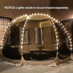 Alvantor Pop Up Screen House Gazebo with Mosquito Netting, Instant UV Resistant Sun Shelter for Patio & Backyard, Portable Canopy Tent for 2-10 Person
