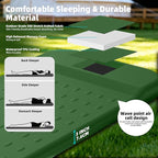 KASIMO Memory Sleeping Pad for Camping, 3" Compact Ultra-Thick Foam Sleeping Mats with Pillow, 9.5 R-Value Insulated Camping Mattress Pad or Car Travel Backpacking Tent,Home