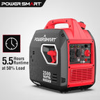 PowerSmart 2500-Watt Portable Inverter Generator with Super Quiet for Camping