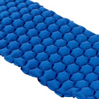 Camping Sleeping Pad Mat Foot Press Inflatable Cushion Mattress, Durably 40D Nylon TPU Laminate, Lightweight 700g, Compact Folding Size for Tent Hiking Travel (Blue)