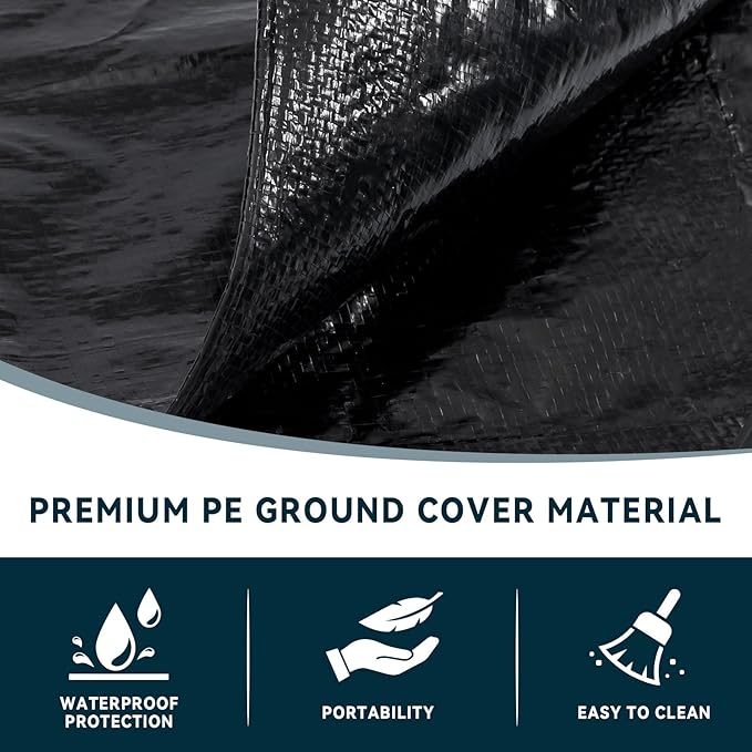 Clostnature Lightweight Backpacking Tent - 9’10'' x 9’10'' x 5'11'' Camping Tent with Matching Waterproof Tent Footprint, 6 Person Waterproof Tent with Camping Tarp for Outdoor, Hiking