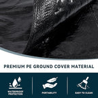 Clostnature Lightweight Backpacking Tent - 9’10'' x 9’10'' x 5'11'' Camping Tent with Matching Waterproof Tent Footprint, 6 Person Waterproof Tent with Camping Tarp for Outdoor, Hiking