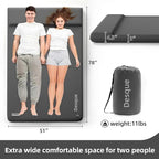 Full Self Inflating Sleeping Pad Built-in Electric Pump, 3.14" Thick Air & Memory Foam Camping Mattress, 2 Person Outdoor Camping Mat for Rooftop Tent Car Truck Van Car Traveling Double