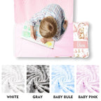 Custom Toddler Nap Mat for Preschool, Personalized Name Pink Kids Sleeping Bag with Bear for Daycare, Roll Up Sleeping Mat with Removable Pillow and Soft Dot Minky Blanke for Girls Camping