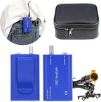 5W Waist Hanging Head Light with Plastic Clip Filter for Magnifier (Blue)