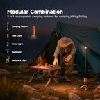 Camping Light Telescopic, Collapsible Magnetic Camping Lantern with 12000mAh Battery, Telescoping IPX6/IPX7 Waterproof Flashlights, Camping Lamp for Emergency, Camping
