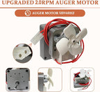 Replacement Auger Motor Parts， Compatible with Traeger, Pit Boss, Camp Chef Wood Pellet Grills Smokers, AC120V 60Hz 2 Pole Universal Feeding Gear，2.0RPM Auger Motor
