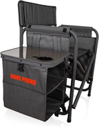 Picnic TIME NFL Unisex-Adult NFL Fusion Camping Chair with Side Table and Soft Cooler, Beach Chair for Adults, Lawn Chair