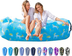 AlphaBeing Inflatable Lounger Beach Chair Accessories, Air Sofa Hammock Inflatable Couch for Camping Backyard Lakeside with Compression Sacks, Ideal Outdoor Gifts for Adults