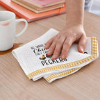 2Pcs Funny Kitchen Towels 24x14 Inch, Rooster Chicken Kitchen Decor Waffle Weave Hand Towels for Farmhouse, White Absorbent Microfiber Dish Cloth Tea Towel Chicken Gifts for Women Mom 4
