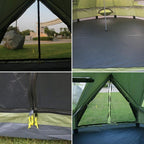 GeRRiT 4M Bell Tent, Tent Yurt 210D Oxford India Tent, Waterproof Bell Tent, Portable Privacy Tent for Family Camping Outdoor Hunting