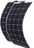 800W/400W Solar Panel 18V Semi-Flexible Monocrystalline Solar Cell DIY Cable Outdoor Car RV Waterproof Rechargeable Power System,800W