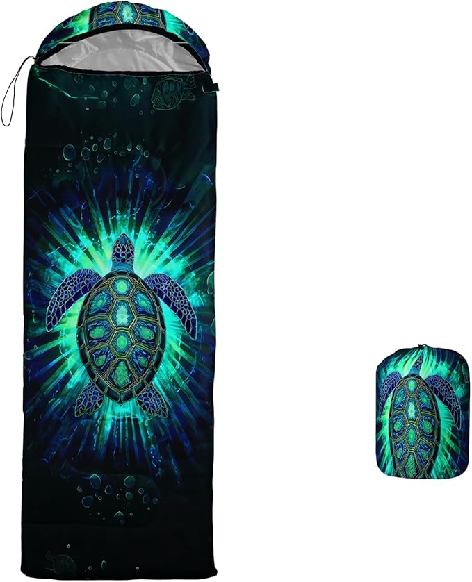 AILONEN Sports Basketball Sleeping Bag for Kids Boys,Warm and Cool Weather,Lightweight,Waterproof Backpacking,3D Galaxy Ball Print Sleeping Bag for Camping