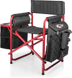 Picnic TIME NFL Unisex-Adult NFL Fusion Camping Chair with Side Table and Soft Cooler, Beach Chair for Adults, Lawn Chair