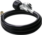 DOZYANT 5 Feet Universal QCC1 Low Pressure Propane Regulator Grill Replacement with 5 FT Hose for Most LP Gas Grill, Heater and Fire Pit Table, 3/8 inch Female Flare Nut