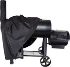 i COVER 66 Inch 600D Heavy Duty Water Proof Patio Outdoor Canvas Offset BBQ Barbecue Smoker Covers for Oklahoma Joe s Highland and Landmann Brinkmann Char-Broil Char-Griller