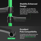 VIVOSUN Grow Tent High CFM Kit, Green Pole Range of 24"-48", Suitable for 2'x2', 3'x3', 4'x2' and 4'x4' Grow Tent, 4-Pack