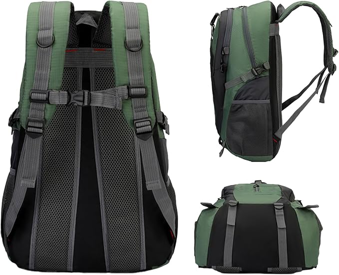 Day Hiking Backpack, 40L Hiking Bag Camping Backpack, Rucksack Waterproof Bag Storage Organizer for Cycling Camping Sports Fishing Climbing Travel Backpacking