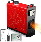 Diesel Heater 12V/24V/110V 8KW APP Remote Control Parking Air Heaters All in One Fast Heating with Muffle Silencer for Campers RV Truck Boat Bus Car Trailer Garage Home Tent