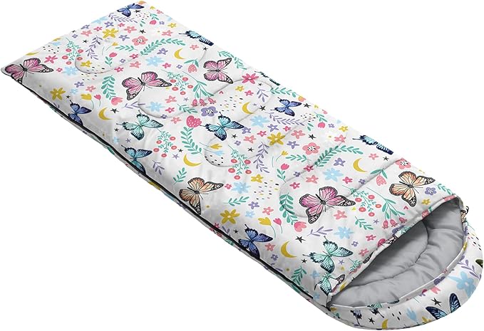 QOOMO Camping Sleeping Bags,3 Season Warm & Cool Weather,Lightweight,Waterproof Sleeping Bags for Adults & Kids,Traveling,and Outdoors,Camping Gear Equipment