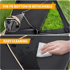 ARCTICSEA Thickened PVC Sports Tent - All-Weather Shelter Pod for 2-6 Person, Pop-Up Shelter, Instant Setup, Removable Top & Sealed Floor for Outdoor Events, Soccer, Rugby