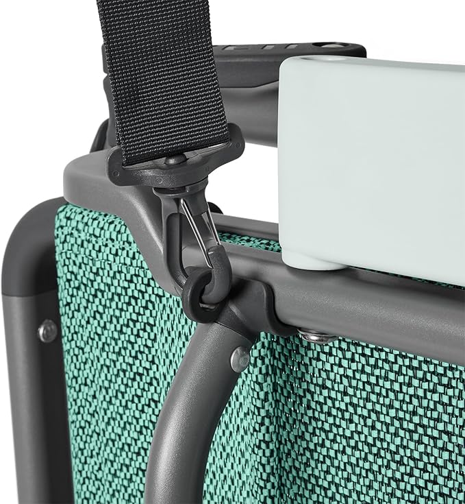 YETI Hondo Reclining Beach Chair, Breathable, UV-Resistant, and Supports up to 350 lbs, Seafoam