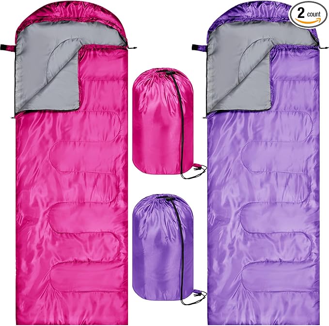Tudomro Camping Sleeping Bag for Adults Lightweight Packable Waterproof Camping Gear Equipment to Keep Warm for Outdoor Backpacking Hiking Travel