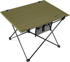 ONETIGRIS Foldable Camping Table, Lightweight Portable Table Sturdy & Quick Setup, Holds Up to 66 lbs, Perfect for Camping, Hiking, Backpacking, Picnic, Beach, Travel