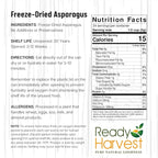 Ready Harvest Freeze Dried Food - Asparagus | Emergency Food Supplies | Vegetables | #10 Can | 25-Year Shelf Life | Cans Filled to the Top