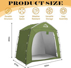 Bike Storage 7.3 x 5ft, Outside Storage Waterproof Oxford Fabric for 4 Bikes, Bike Shed, Garden Sheds & Outdoor Storage (Arch Green - XXL for 4-5 Bikes)