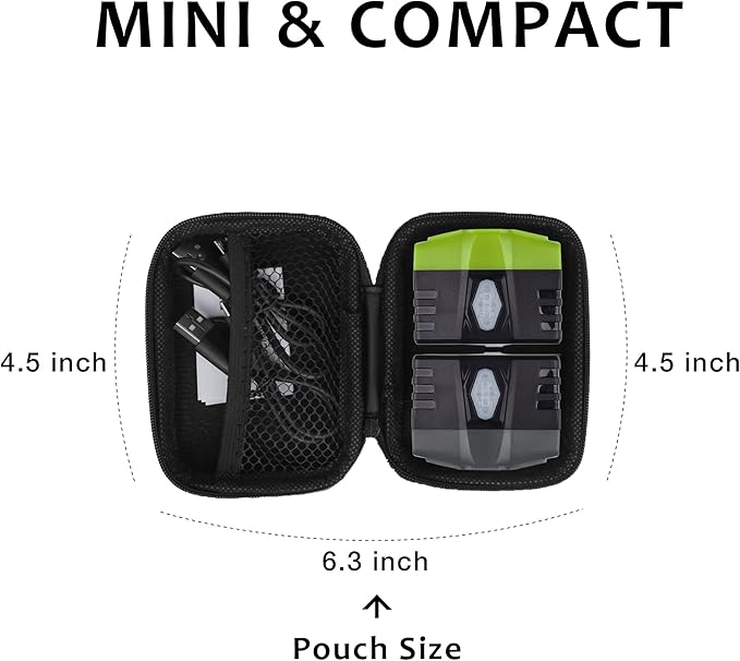 LHOTSE Ultra Bright Mini Hands Free LED Clip on Cap Light - Rechargeable Waterproof Hat Light Flashlight Portable Headlamp for Fishing Camping Hand Work Baseball Caps
