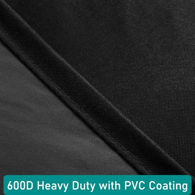 Patio Stove Cover for Camp Chef 2 Burner Waterproof Outdoor Cooking Stoves Covers 34.5 Inch UV Resistant Fits EX60LW, EX-60, DC-60LW, OSD-60LW, YK60LW, EX280LW Black WC007, 34.5L*16W*16H inch