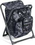 X Strike Backpack Fishing Chair with Cooler Bag, Foldable Camping Stool for Adults up to 350 lbs, Portable Lightweight for Hunting, Hiking, Outdoors