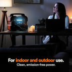Generac 2106Wh Portable Power Station with Lithium-Ion Battery - Clean, Emission-Free Power - Wirless Charging Pad and Compact Design - Camping, RV, Indoor/Outdoor Use - Orange/Black