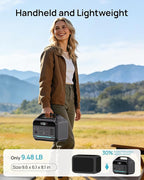 Portable Power Station 500W (Surge 1000W), 299Wh LiFePO4 Power Bank with AC Outlet, 1.2hrs Fast Charging, Solar Generator with 8 Output Ports for Camping, RV Travel, CPAP, Emergency