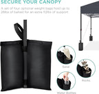Best Choice Products 10x10ft Pop Up Canopy Tent, Outdoor Shade, 1 Person 1 Minute Set Up, Carry Case, 4 Weight Bags - Gray