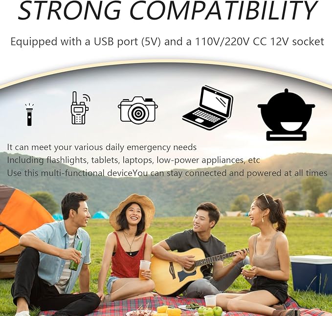 SHAHRYAR Hand Crank Generator,Outdoor Emergency Generator,Ignition System,Dual USB Fast Charging,Suitable for Emergency Situations,Camping,Sudden Power Outages